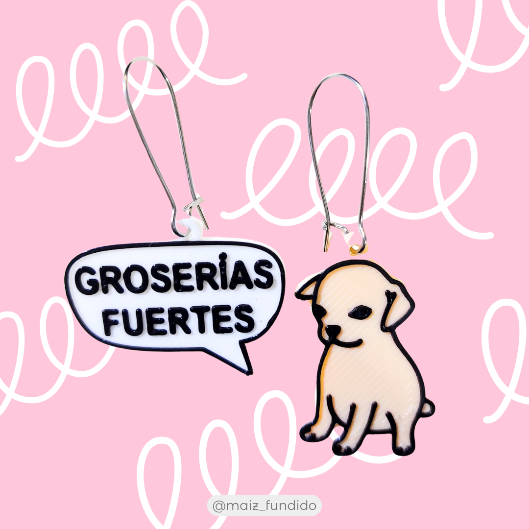 Aretes Kesi Kesi impresos en 3D